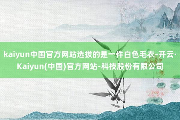 kaiyun中国官方网站选拔的是一件白色毛衣-开云·Kaiyun(中国)官方网站-科技股份有限公司