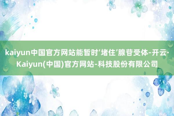 kaiyun中国官方网站能暂时‘堵住’腺苷受体-开云·Kaiyun(中国)官方网站-科技股份有限公司